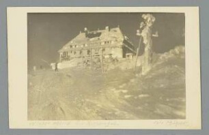 Winterabend im Riesengebirge : Blick zur Reifträgerbaude