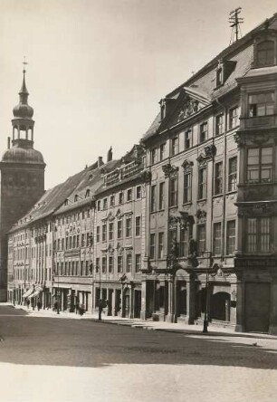 Bautzen, Innere Lauenstraße, Blick zum Lauenturm