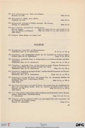 Silber (Nr. 272-324)