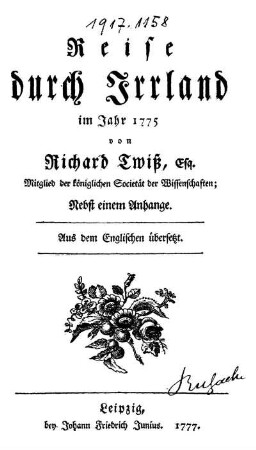 Reise durch Irrland im Jahr 1775