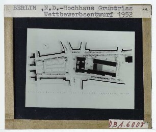Berlin, Verlagsgebäude Neues Deutschland : Entwurf