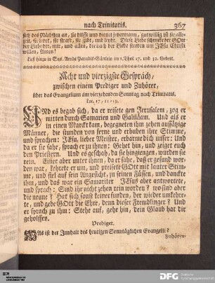 Acht und vierzigste Gespräch, am vierzehenden Sonntag nach Trinitatis.
