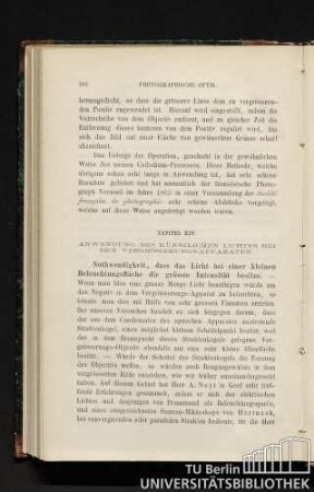 Kapitel XIV. Anwendung des künstlichen Lichtes bei den Vergrösserungs-Apparaten.