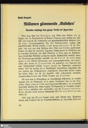 Millionen glimmende „Stäbchen“