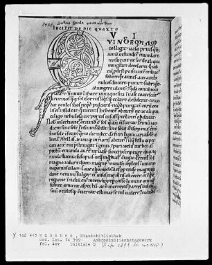 Ambrosius, Hexaemeron — Initiale Q (ui), Folio 40 volio
