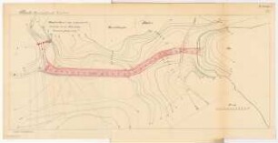 Wehranlage Monatskonkurrenz Dezember 1912: Lageplan 1:1000; Maßstabsleiste