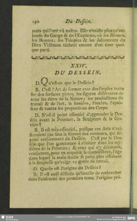 XXIV. Du Dessein