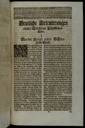 Deutliche Erleuterungen etlicher Artickel der Christlichen Lehre.