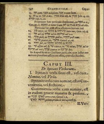 Caput III. De Syntaxi Verborum.