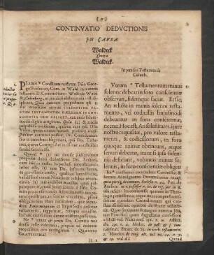 Continuatio Deductionis In Causa Waldeck Contra Waldeck