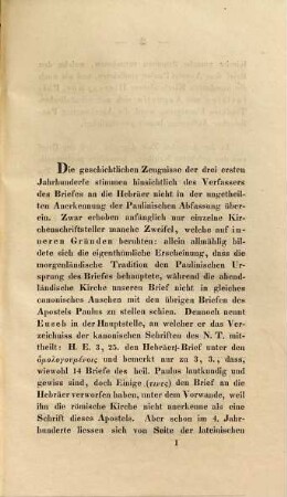 Historische Zeugnisse der vier ersten Jahrhunderte über den Verfasser des Briefes an die Hebräer : eine historisch-kritische Untersuchung