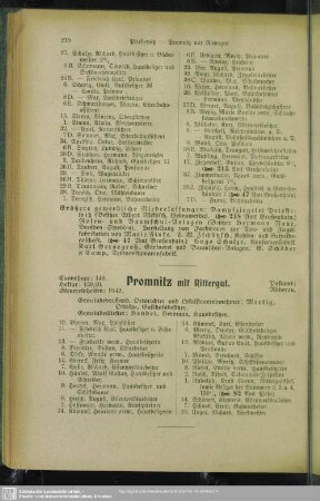 Promnitz mit Rittergut