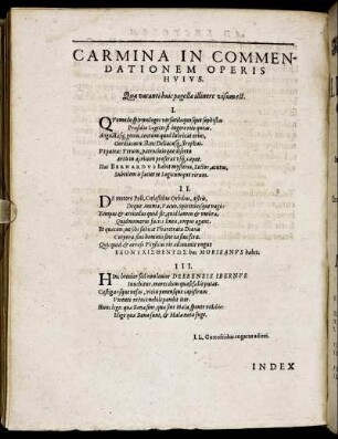 Carmina In Commendationem Operis Huius