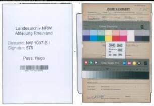 Entnazifizierung Hugo Pass , geb. 19.09.1892 (Amtsgerichtsrat)