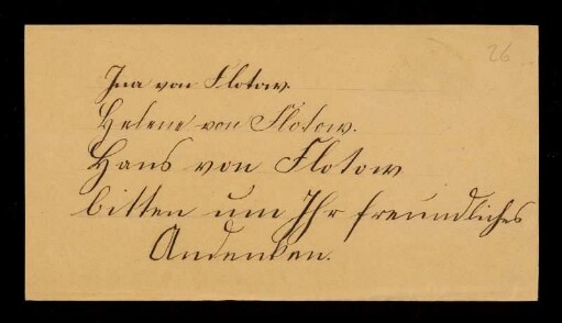 Ina von Flotow, Helene von Flotow, Hans von Flotow