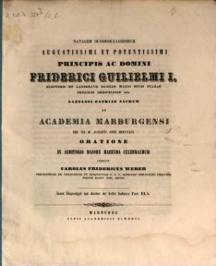 Specimen editionis Hegesippi de bello Judaico (von C. Fr. Weber). 3,b