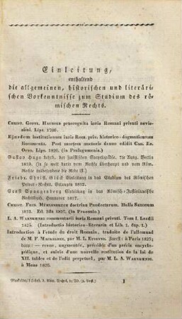 Lehrbuch des heutigen Römischen Rechts, 1