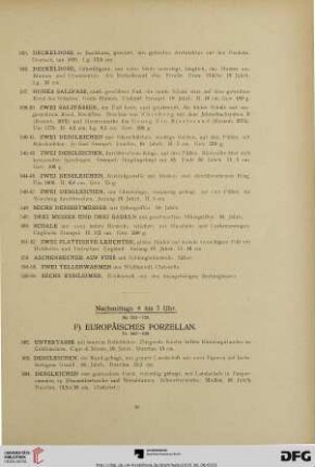 F) Europäisches Porzellan (Nr. 562-639)