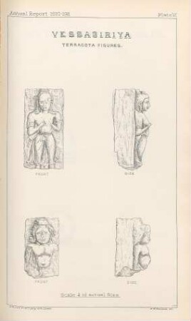 Plate VI. Vessagiriya. Terracota figures