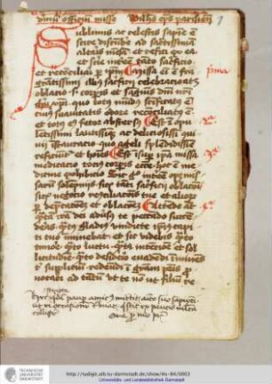 Guilelmus de Alvernia, De divino officio missae