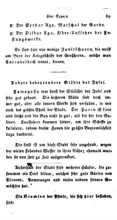 Andere bedeutendere Städte der Insel.