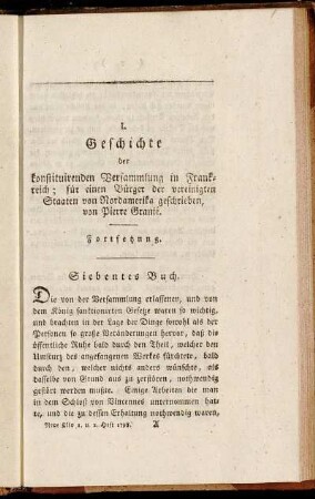 Siebentes Buch.