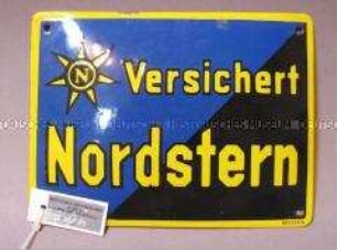 Werbeschild Versicherung "Nordstern"