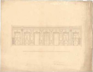 Zocher, Ernst; Architektonische Entwürfe - Innenraum (Schnitt)