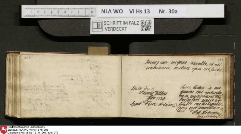 Stammbuch des U. J. Schrader aus Hannover