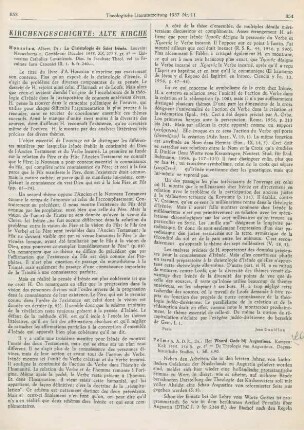 854-856 [Rezension] Polman, Andries D. R., Het woord gods bij Augustinus