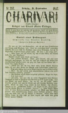 6.1847=257: Charivari