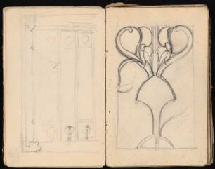 Skizzenbuch: Handskizzen von 1885: Ornamentik