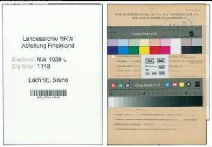 Entnazifizierung Bruno Lachnitt , geb. 09.08.1902 (Bergmann)