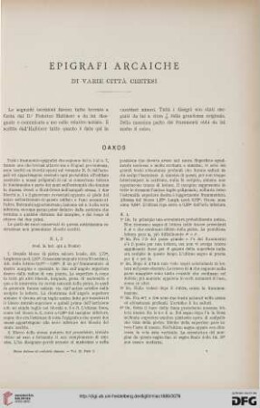 2: Epigrafi arcaiche di varie città cretesi