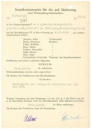 Baur, Marie