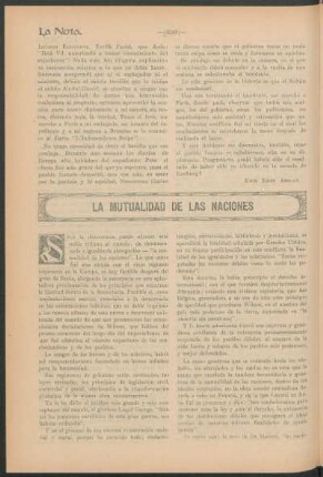 La mutualidad de las naciones