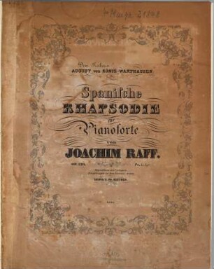 Spanische Rhapsodie : für Pianoforte ; op. 120