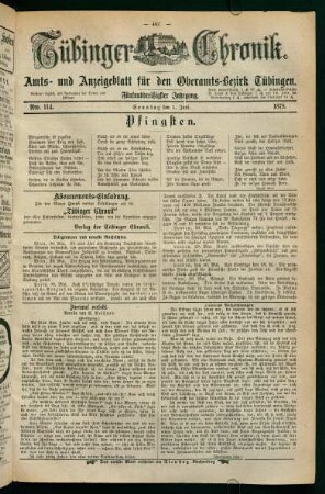 1. Juni (Nro. 114) - 6. Juni (Nro. 117)