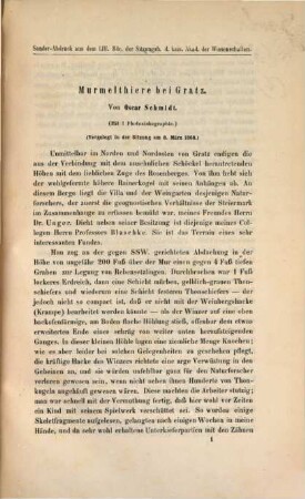 Separatabdrücke aus den Sitzungsberichten der K. Akademie d. Wiss. in Wien - math.-naturw. Cl., 6