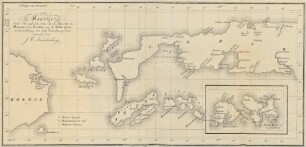 Kaartje van een gedeelte van de eil. Ceram en Boeroe, met Ambon en de Uliasfers ...