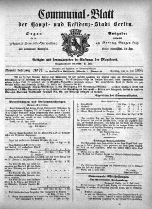 1868,27: No 27, 5. Juli 1868