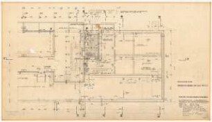 Technische Universität Berlin Elektrotechnische Institute, 2. Bauabschnitt: Kellergeschoss Zwischengeschoss 1:50