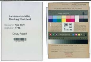 Entnazifizierung Rudolf Deus , geb. 05.06.1906 (Hobler)