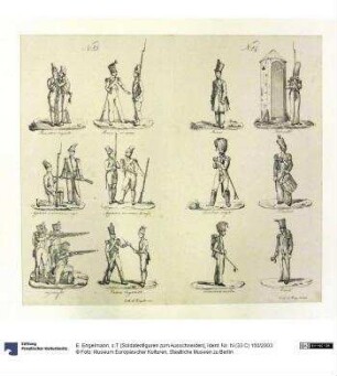 o.T. [Soldatenfiguren zum Ausschneiden]