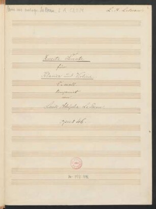 Sonaten; vl, pf; e-Moll; op. 46