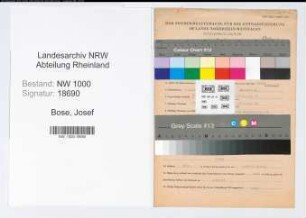 Entnazifizierung Josef Bose, geb. 05.10.1899 (Polizeibeamter)