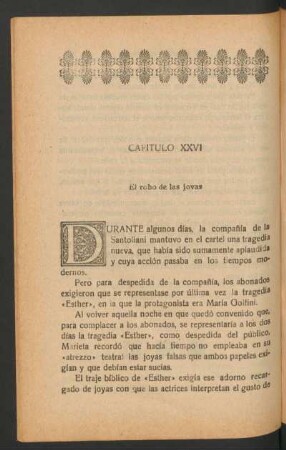 Capítulo XXVI - El robo de las jovas