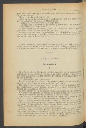 Capítulo octavo. - La montaña.