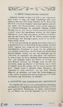 8. Frühe venezianische Heiraten