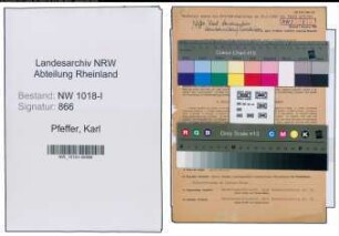 Entnazifizierung Karl Pfeffer , geb. 13.09.1902 (Stadtsekretaer)